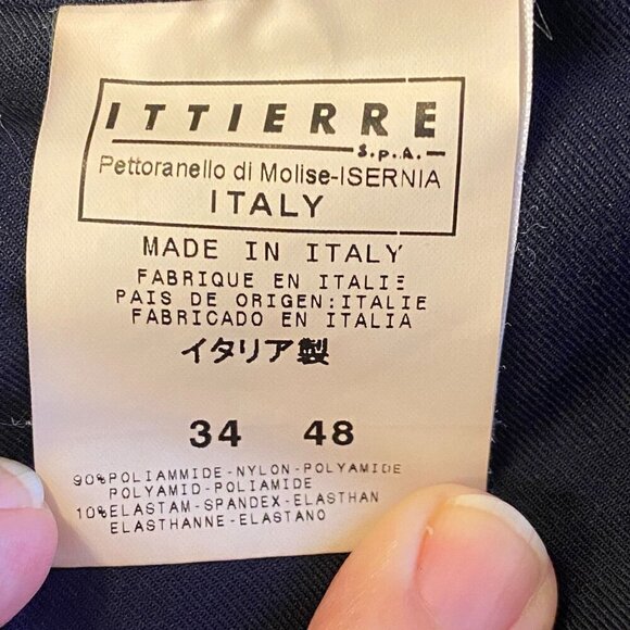 Gianfranco GF Ferre Mens Ittierre Navy Nylon Stretch Pants Sz 34 X 32 Golf Italy - Picture 6 of 11